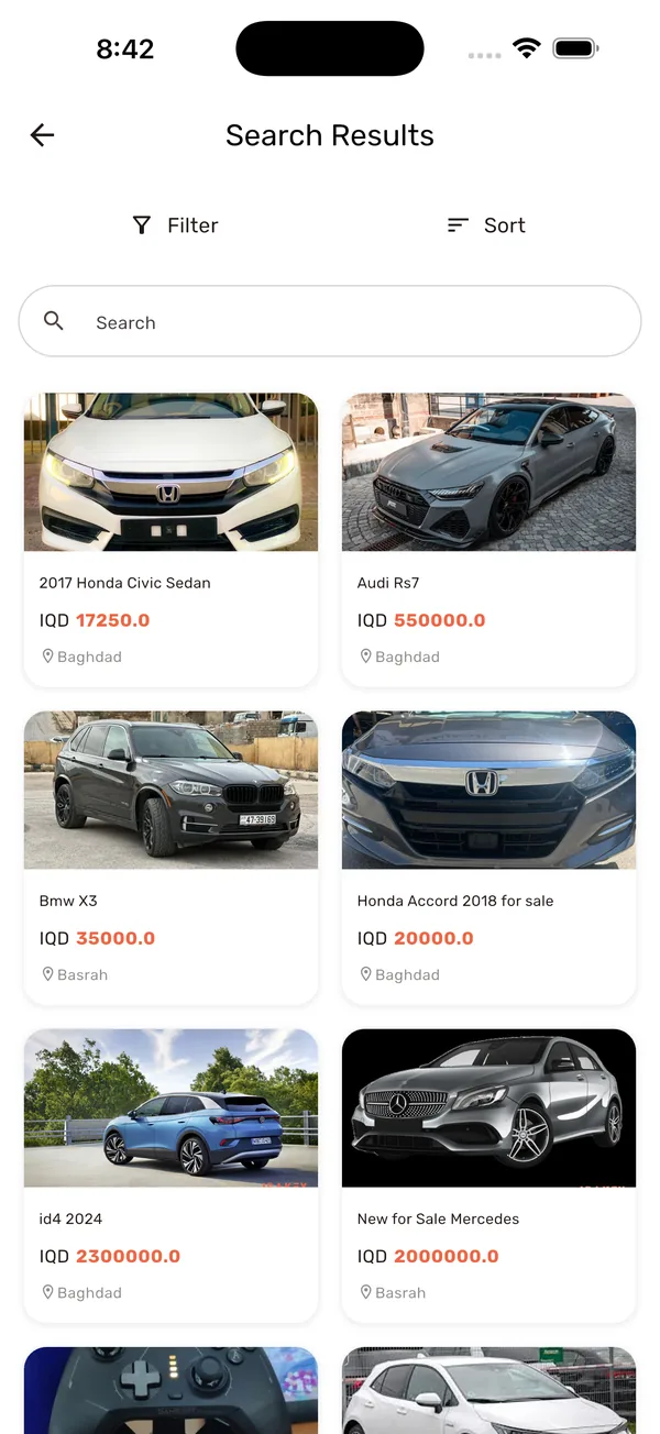 Irakey search results