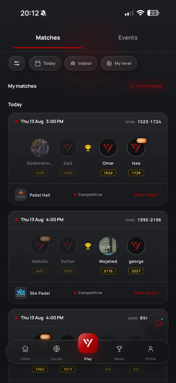 Vyltic matches